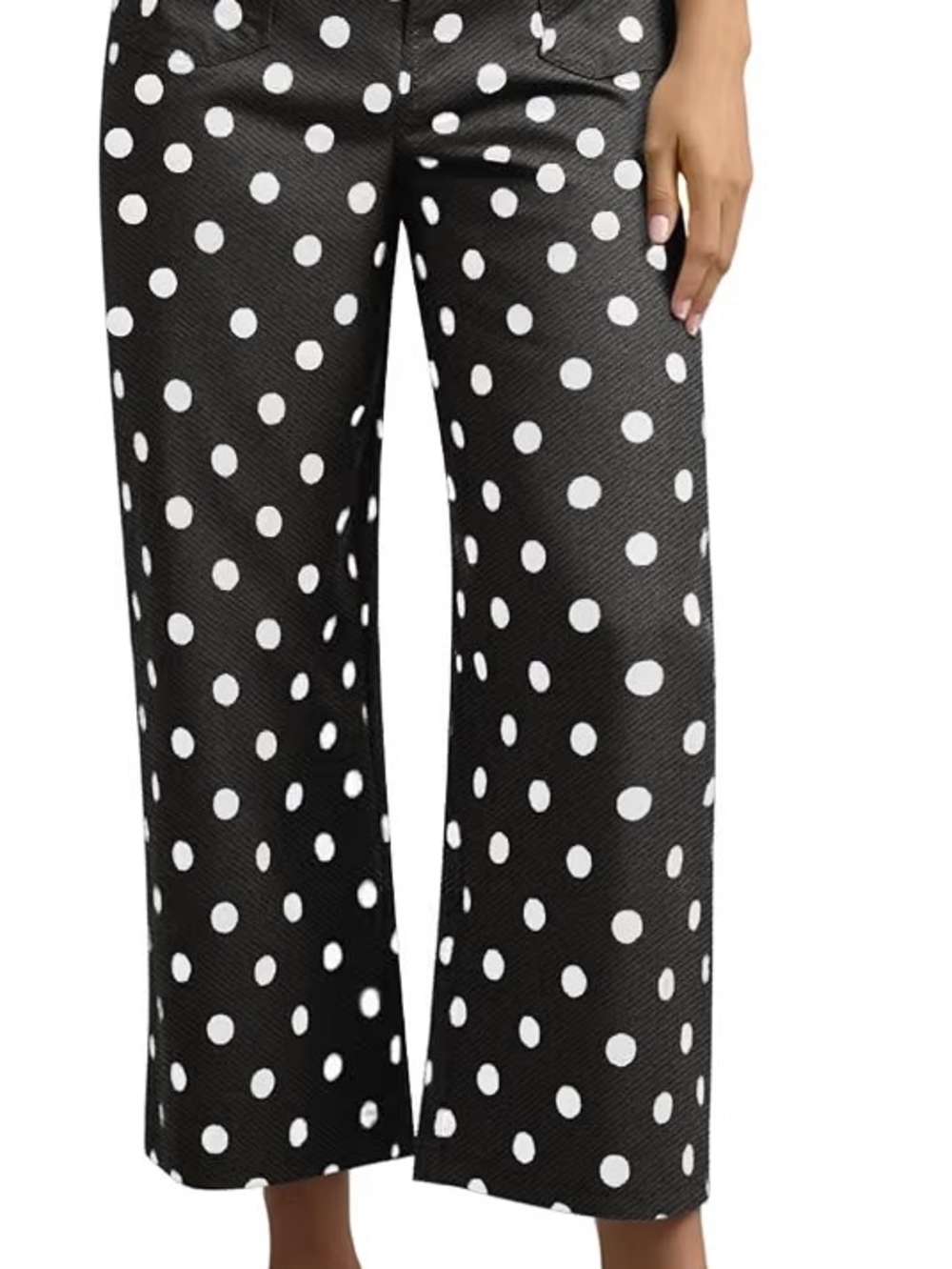 Polka Dot Cropped Jeans